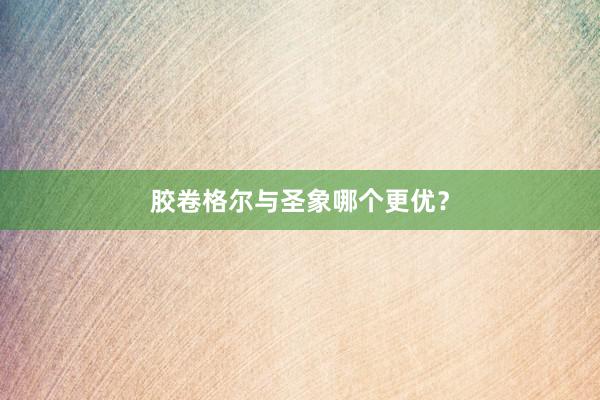 胶卷格尔与圣象哪个更优？